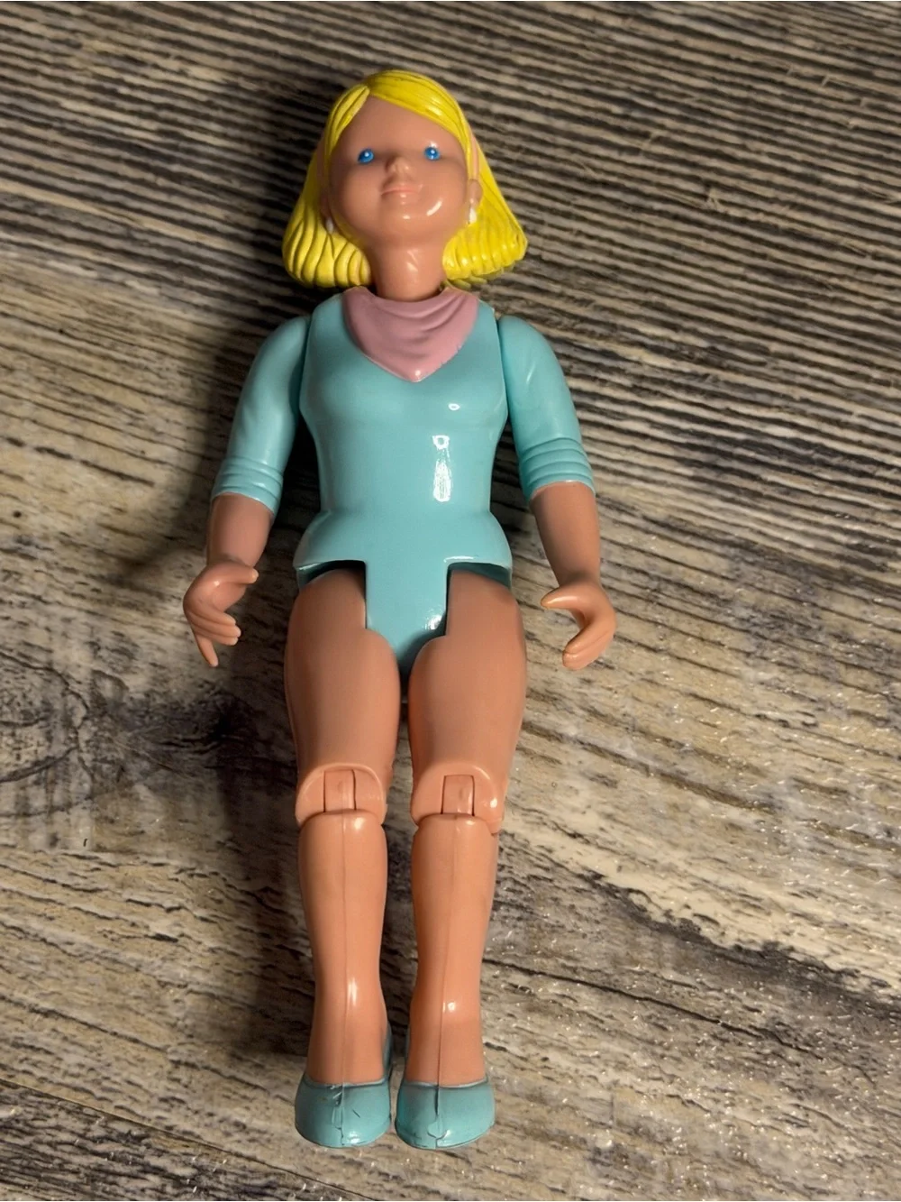 Fisher Price Loving Family Mom Dollhouse Figure replacement blonde blue shirt
